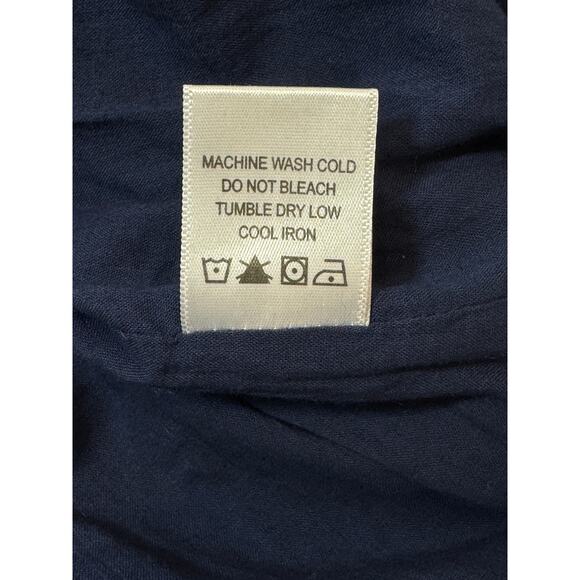 Lovers + Friends Seana Mini Dress Womens XXS Deep Navy One Shoulder Eyelet - Picture 15 of 15